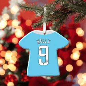 🎄 Chloe Kelly Manchester City Shirt Christbaumschmuck Keramikkugel