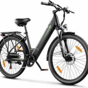 Elektrofahrräder E-Bike Herren Damen Elektrofahrrad 26'' Trekkingrad mit Motor