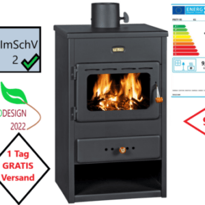 Prity K1, Kaminofen ,  Ofen, EEK A, 9,5 Kw, BImSchV  Stufe  2,  EcoDesign