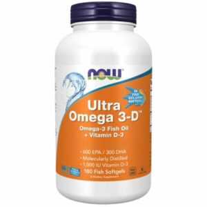 Now Foods, Ultra Omega 3-D™, Omega-3 Fish Oil + Vitamin D-3, 180 Weichkapseln