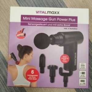 Massage Gun Deep TissueMuscle Handheld Percussion Massagerät schwarz