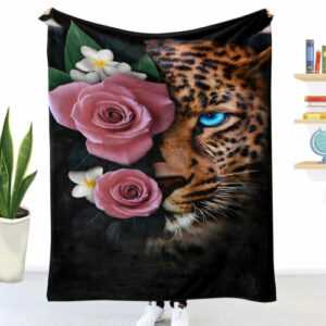 Wilder Leopard Wohndecke Sofadecke Tagesdecke Kuscheldecke