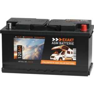 AGM Solarbatterie 120Ah 12V Wohnmobil Versorgung Boot Solar Batterie Gel 100Ah