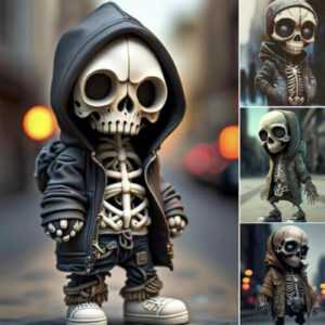 Coole Skelett Figuren Gothic Skelettskulptur Halloween Skelett Puppe Dekoration