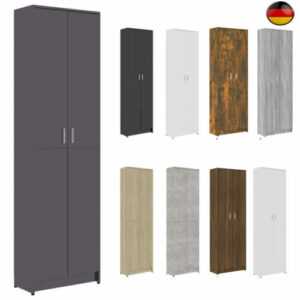 Garderobenschrank Holzwerkstoff Flurschrank Hochschrank Kleiderschrank 189 cm