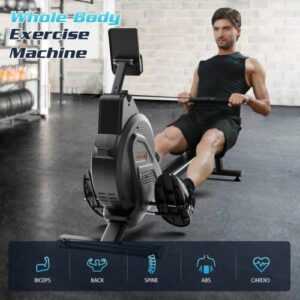 Fitness Rudergerät mit Magnetwiderstand Heimtrainer Rudermaschine inkl Display