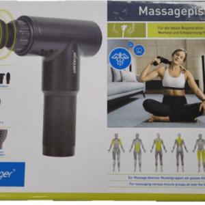 Weinberger® Massagepistole Massage mit 4 Aufsätzen Akku SM-432A