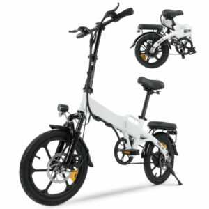 U3 E Bike Klapprad 16 Zoll Elektrofahrräder E Mountainbike 250W Faltbares E-Bike