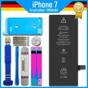 Ersatz Akku für Original Apple iPhone 7 Batterie + Werkzeug + Rahmen Kleber