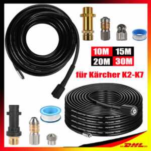 10-30m Rohrreinigungsschlauch M22 Abflussreiniger Kanalratte für Kärcher K2 - K7