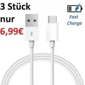 USB C Ladekabel Typ C Kabel für Samsung Galaxy S8 S9 S10 A50 A20 Huawei P20 P30