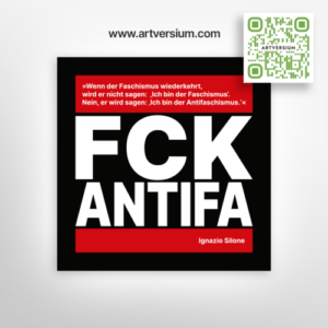 FCK ANTIFA Aufkleber 7,4 cm FCK GRN FUCK Sticker Gegen Anti Links Nazis NZS