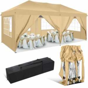 Pavillon 3x3/3x4,5/3x6m Wasserdicht Faltpavillon Pop Up Partyzelt Gartenzelt UV