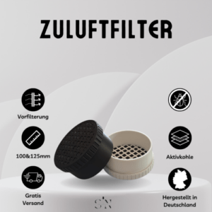 Passiver Zuluftfilter für Growbox | verschiedene Größen | Zelteinlass | Flexrohr