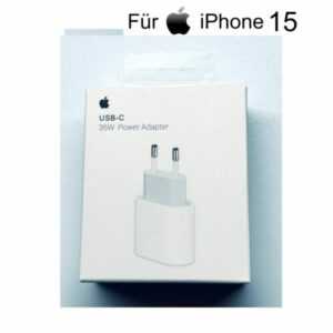 Apple iPhone 15 35W MHJJ83ZM/A Ladegerät USB‑C Power Adapter