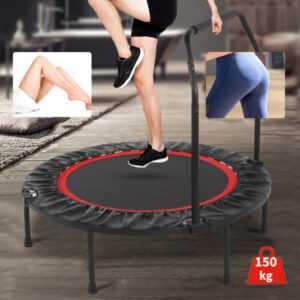 48Zoll faltbares Fitness-Trampolin mit verstellbarem Schaumstofflenker bis 150KG