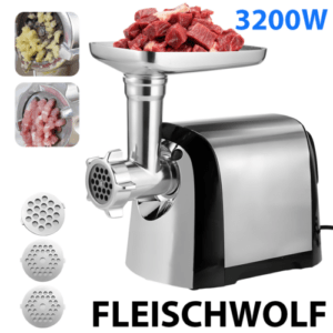 Elektrischer Fleischwolf Zeegma Molen 3200W 🔷 Wurstmaschine 🔷 Wurstfüller