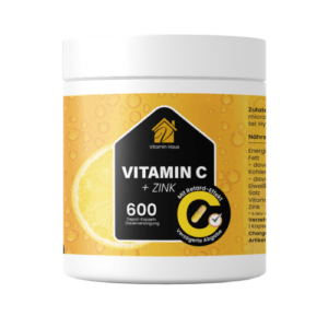 Angebot begrenzt: 600 Kapseln VITAMIN C mit ZINK  HOCHDOSIERT für IMMUNSYSTEM