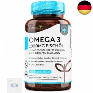 Omega 3 Kapseln hochdosiert 240-2000mg Fischöl Kapseln mit 660mg EPA & 440mg