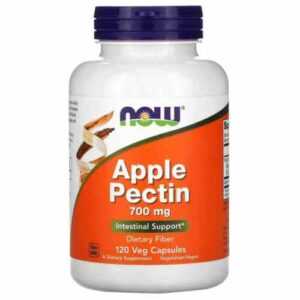 NOW FOODS Apfel Pektin 700mg (Apfel Pektin, Ballaststoffe) 120 pflanzliche Kapse