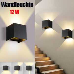 12W LED Wandleuchte mit Bewegungsmelder Innen/Aussen  Wandlampe Außenwandleuchte