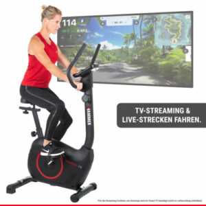 HAMMER Heimtrainer Cardio T3, Fitnessfahrrad, Trainingsgerät, Fitnessbike