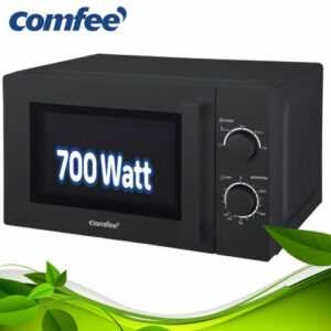 Comfee Stand Mikrowelle 700 Watt 35 Minuten Timer 5 Leistungsstufen  20L schwarz