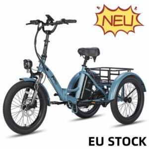 NEU Fafrees F20 Mate Elektro Dreirad 20 Zoll E-Bike 3 Räder Fahrrad mit Korb