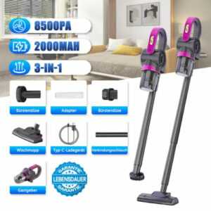 3-IN-1 AKKU STAUBSAUGER HANDSTAUBSAUGER KABELLOS VACUUM CLEANER MIT KABEL 120W