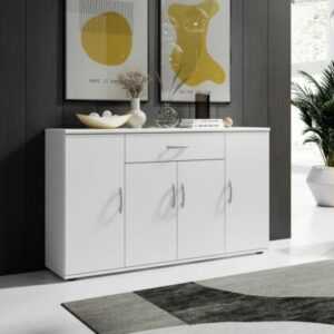 Kommode Sideboard Highboard Mehrzweckschrank Anrichte Schrank LILLY 13 weiß matt