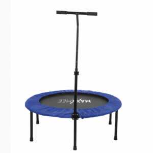 Fitness Trampolin mit Griff klappbar 100kg Indoor Jumping Sport Workout Training