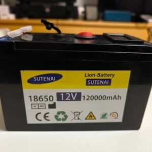 12 V Super Lithium Batterie 120 ah Für Solar Elektro Fahrzeug + Ladegerät