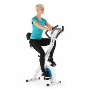 Fahrrad Heimtrainer Ergometer Cardio Ausdauer Fitness Pulsmesser klappbar weiß