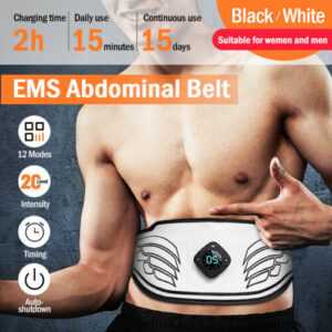 EMS Bauchtrainer Profi Gezielte Stimulation der Bauch Muskulatur Muskelaufbau