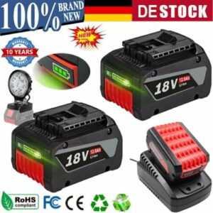 10X 12.0Ah Akku für Bosch 18V 8AH Professional GBA GSR GSB BAT618 BAT609 BAT620