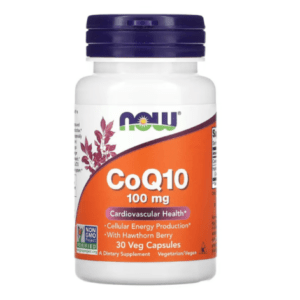 NOW Foods, CoQ10, 100 mg, 30 pflanzliche Kapseln