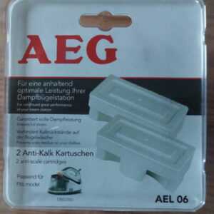 1x 2er Pack AEG Anti-Kalk Kartuschen AEL 06 - für Dampfbügelstation DBS3350