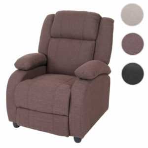 Fernsehsessel Lincoln, Relaxsessel Liege Sessel, Textil