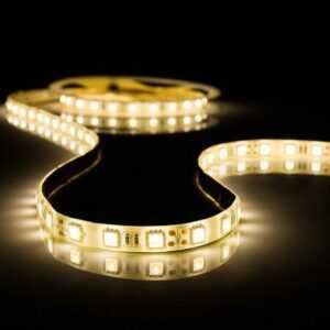 LED Band Strip 5 Meter Streifen Leiste SMD 5050 warmweiß inkl. Netzteil