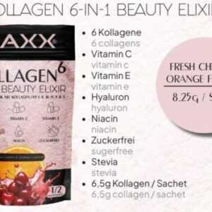 XAXX Kollagen 6-IN-1 BEAUTY ELIXIR Collagen-Drink; 678,95 € / kg