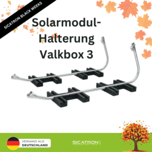 ValkBox3 Aufständerung Solarmodul für Flachdach Solarhalterung Halterung Module