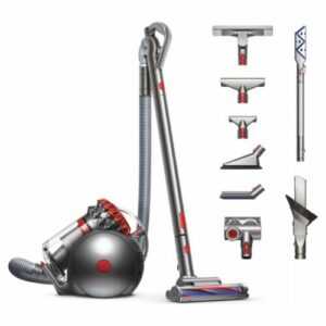 Dyson Cinetic Big Ball Absolute 2 beutelloser Staubsauger mit Zubehör Silber Rot