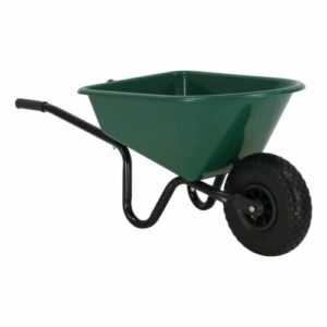 FORT Kinderschubkarre Kinderkarre Schubkarre Gartenkarre | Grün | 20 Liter