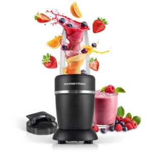 GOURMETmaxx Nutrition Mixer Smoothie Maker Pürierer Zerkleinerer + To-Go-Becher