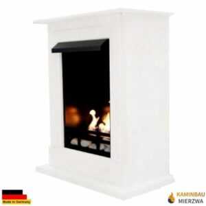 Ethanolkamin Gelkamin Kamin Fireplace Boden Ofen Kaminofen Madrid Premium Weiss