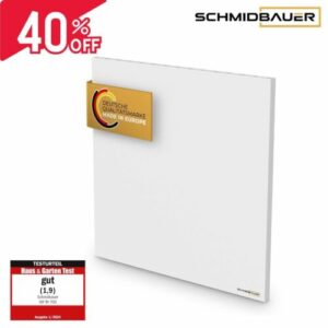 SCHMIDBAUER® Infrarotheizung Hybrid 600 W Thermostat Elektro Heizkörper B-Ware