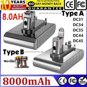 8000mAh akku Für Dyson DC30 DC31 DC34 DC35 Type A Type B 18172-01-04 Batterie