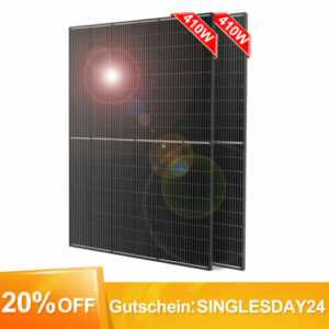 Balkonkraftwerk Solarpanel 410W X 2 Solarmodul Balkon Photovoltaik Solaranlage