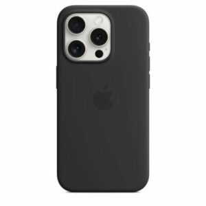 Apple iPhone 15 Pro / 15 Pro Max Silikon Case Hülle MagSafe Schwarz