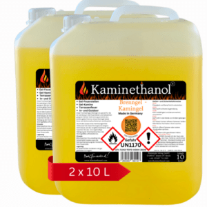 20 Liter Brenngel Kamin 2 x 10 L Gel Brennstoff Kanister Gelkamin Bioethanol